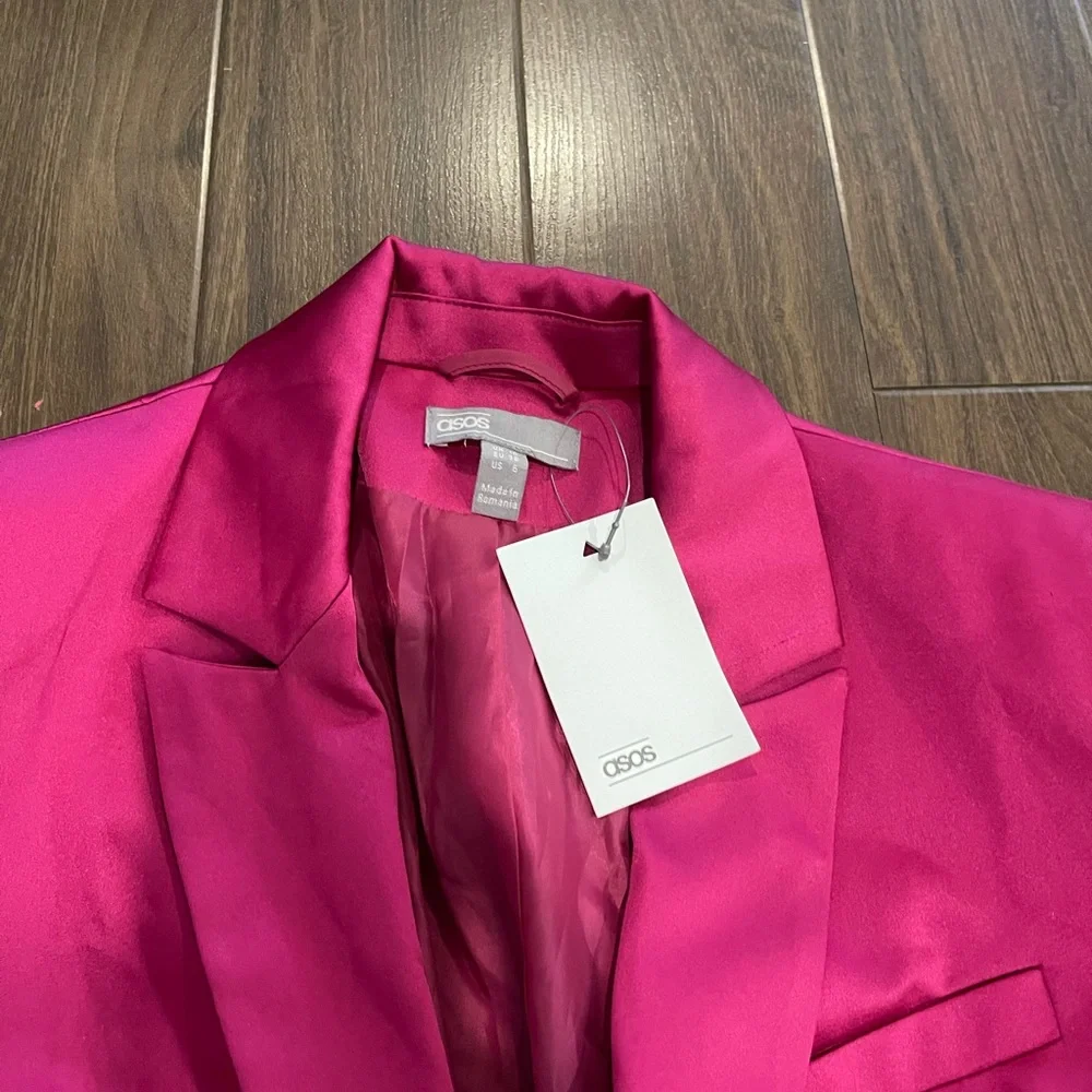 Elegant Pink Women's Blazer - Picture 5 of 7